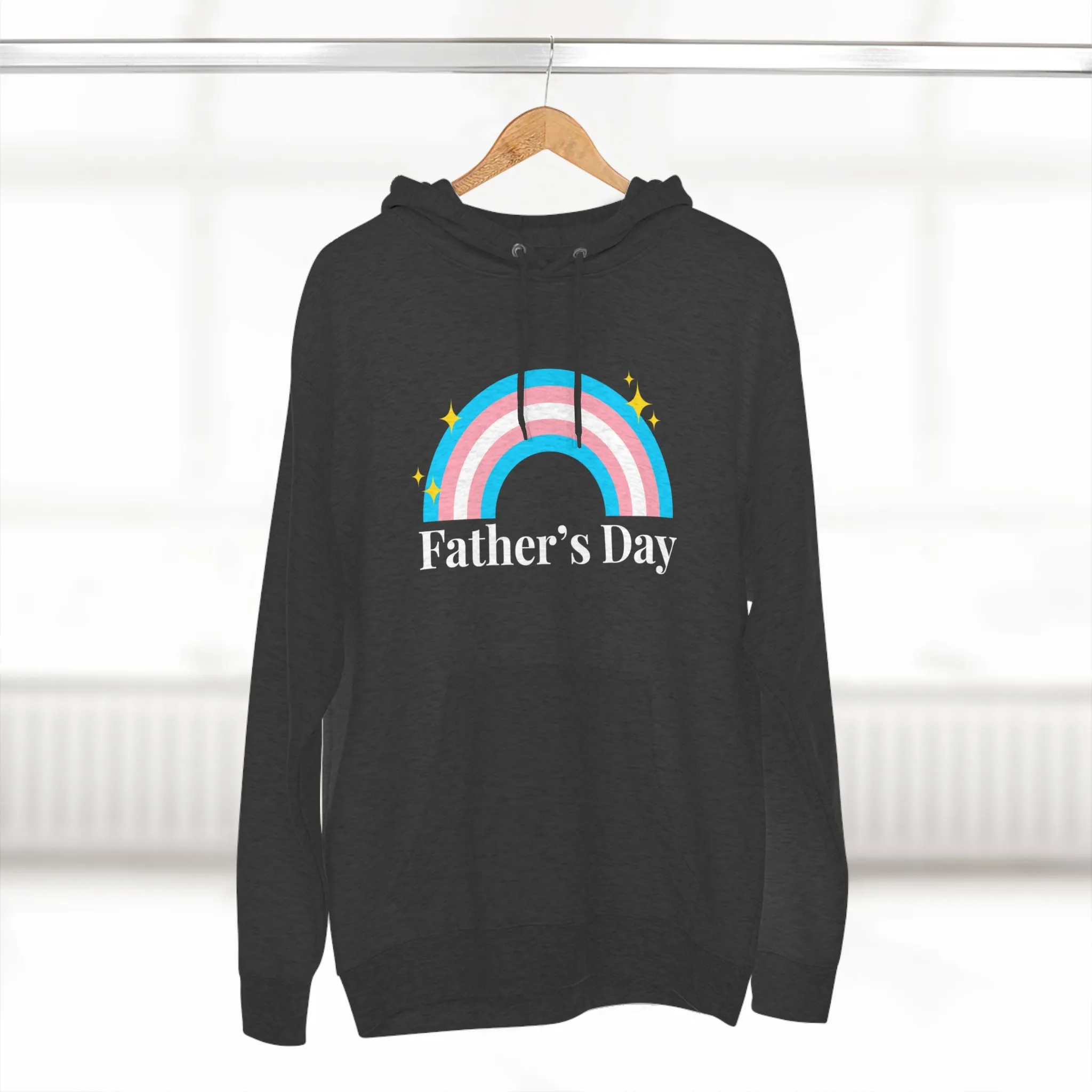 Transgender Pride Flag Unisex Premium Pullover Hoodie - Father's Day