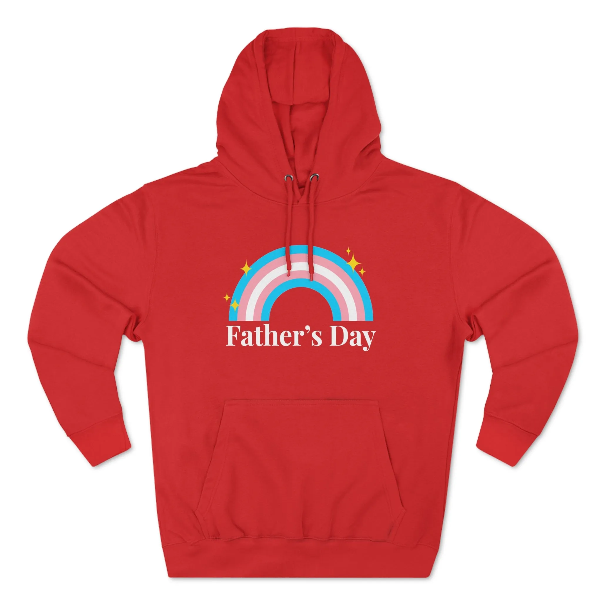 Transgender Pride Flag Unisex Premium Pullover Hoodie - Father's Day