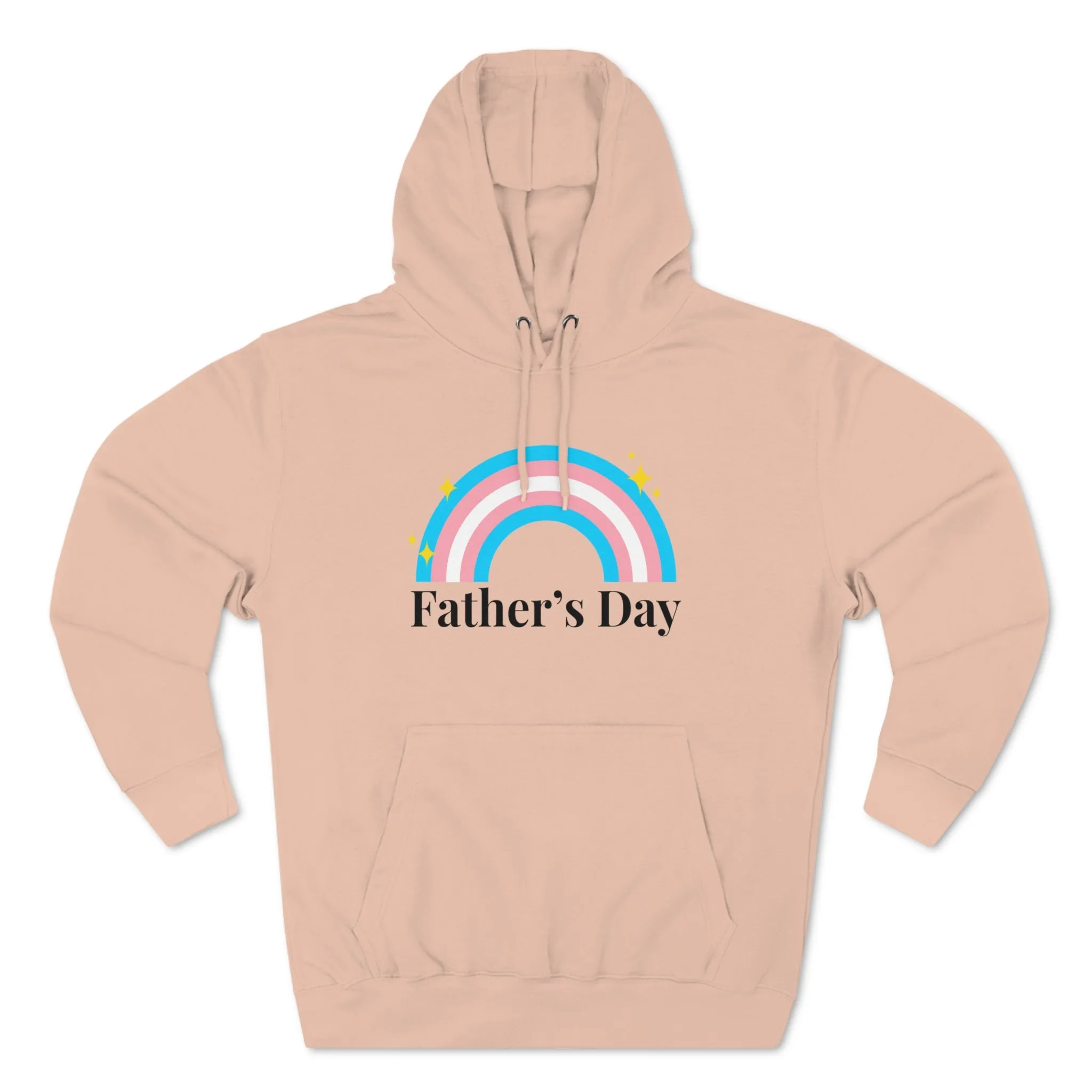 Transgender Pride Flag Unisex Premium Pullover Hoodie - Father's Day
