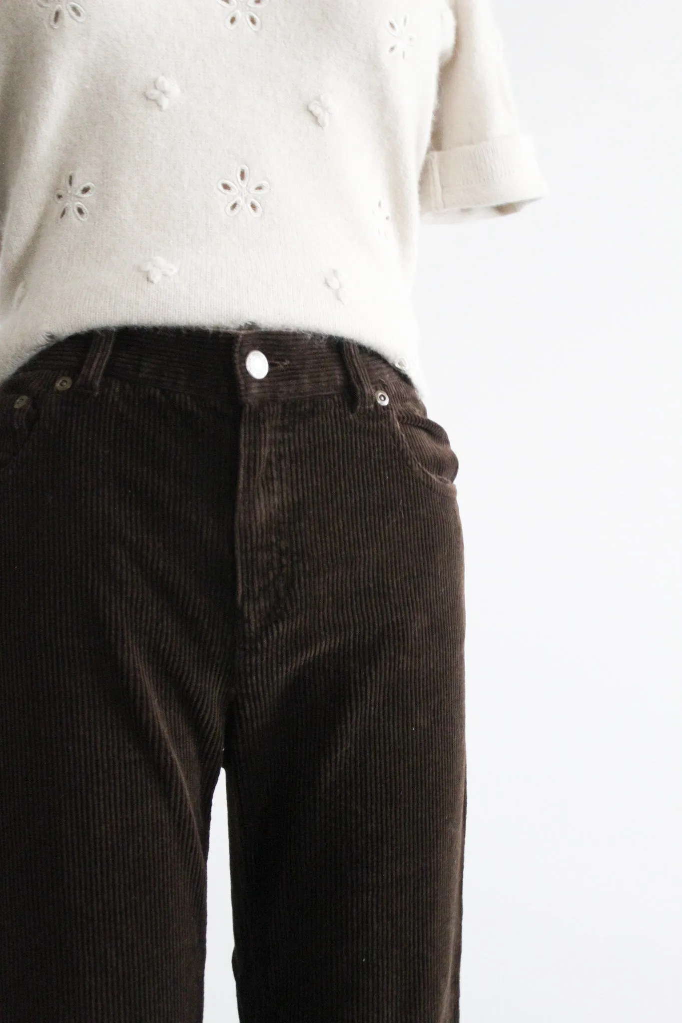 walnut corduroy trousers