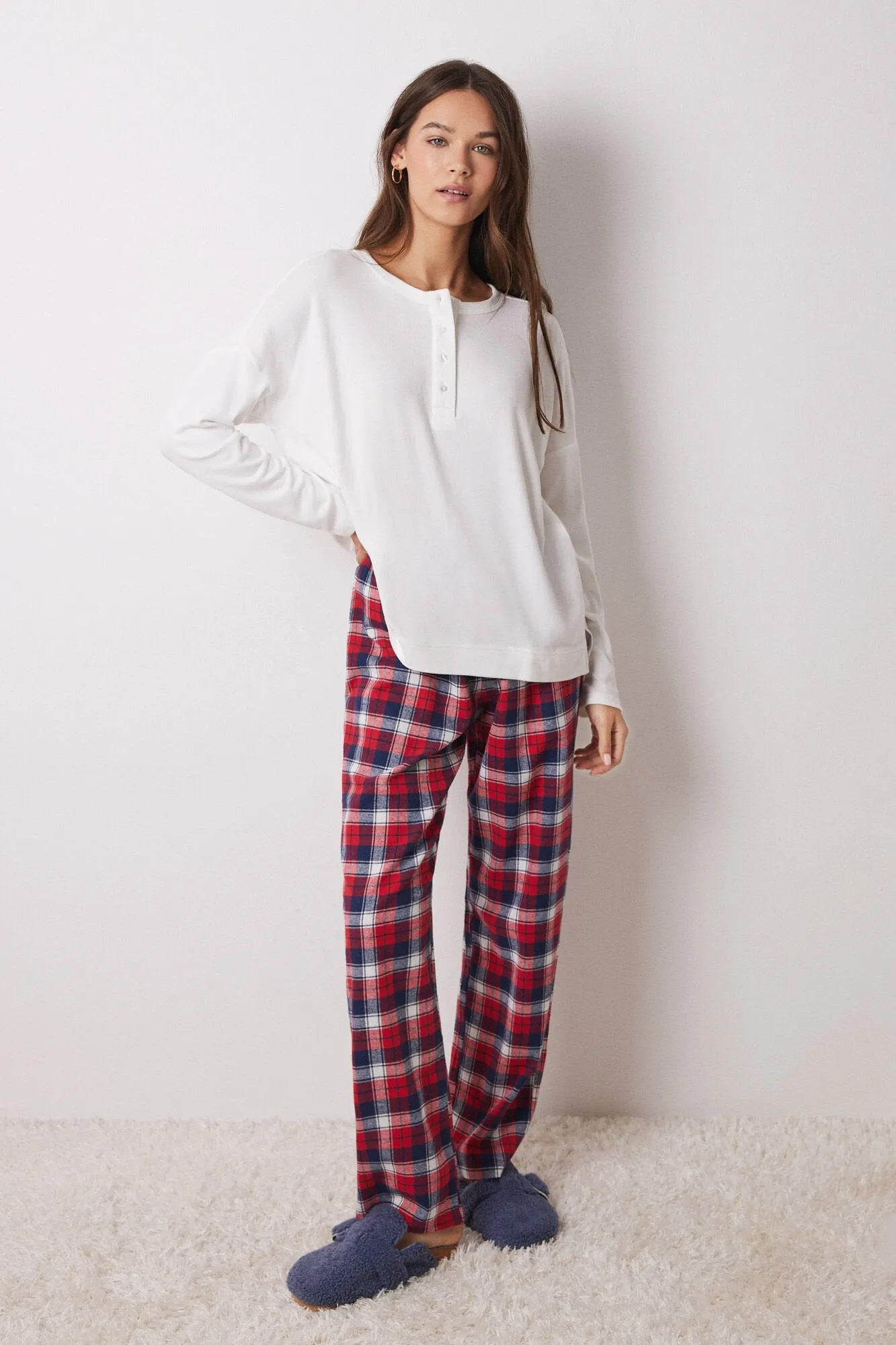 White velvet long sleeve shirt
